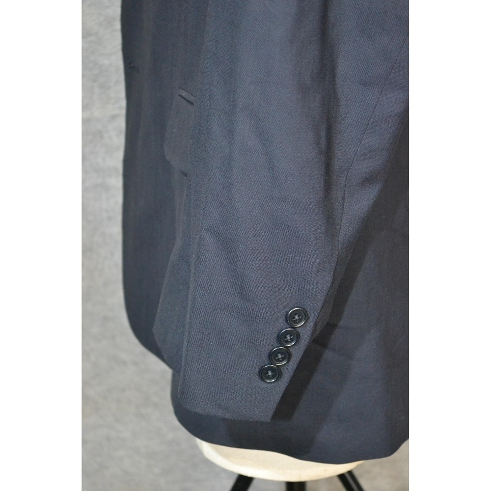 Brooks Brothers 346 Suit Jacket Mens 46R Blue Wool Stretch Sport Coat Blazer - Picture 5 of 16